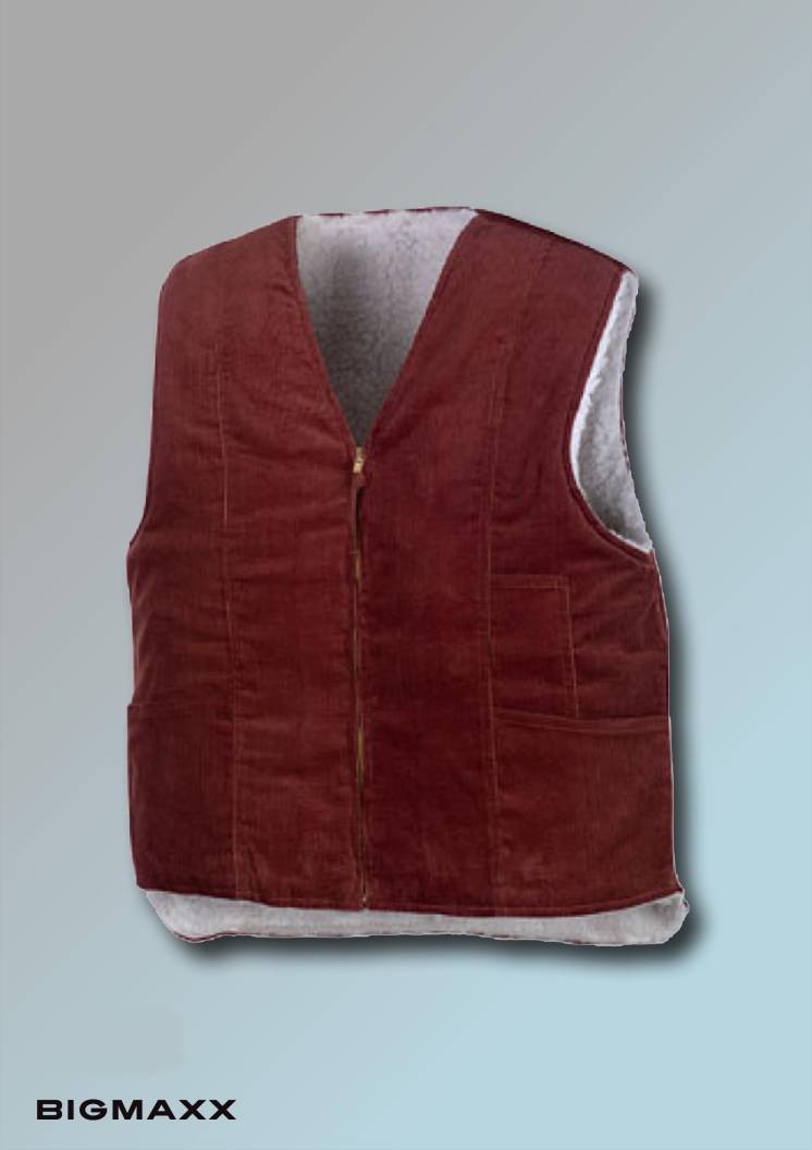 Oyster Winterweste TrenkerCord Mit Webpelz, Schwarz Arbeitsweste Cordweste Zunft