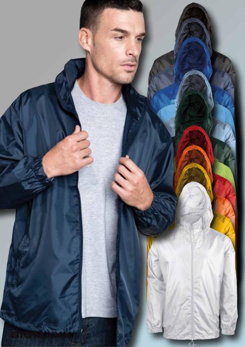 ultraleichte windjacke im beutel