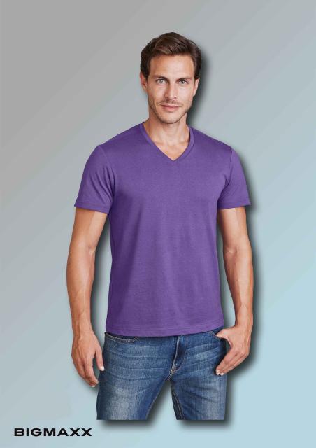 KARIBAN Herren Kurzarm T-Shirt mit V-Ausschnitt V-Neck in 21 Farben Gr S bis 4XL