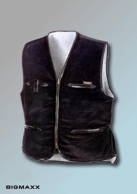 teXXor Grobcordweste VEGA Zunftweste Arbeitsweste Cordweste Schwarz Gr S bis 3XL