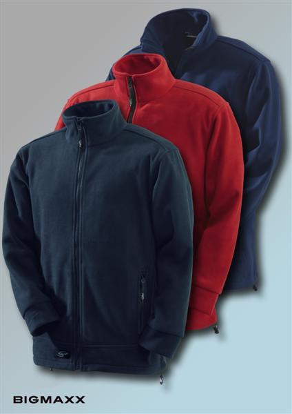 KORSAR Herren Fleecejacke Energy Outdoorjacke in 3 Farben schwarz rot navy Gr XS  bis 5XL